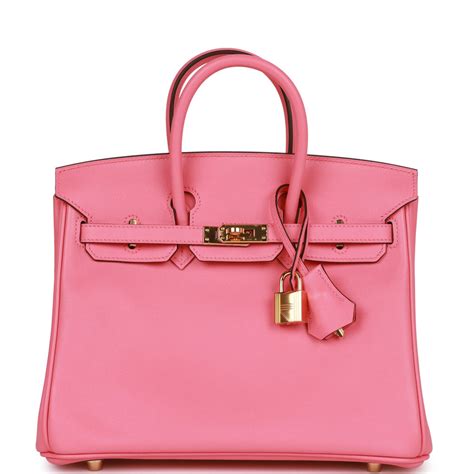 HERMES Swift Birkin 25 Rose Azalee 